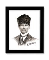 ATA ÇERÇEVELİ TABLO (KALPAKLI)