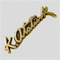 METAL İMZA ROZET (SARI)